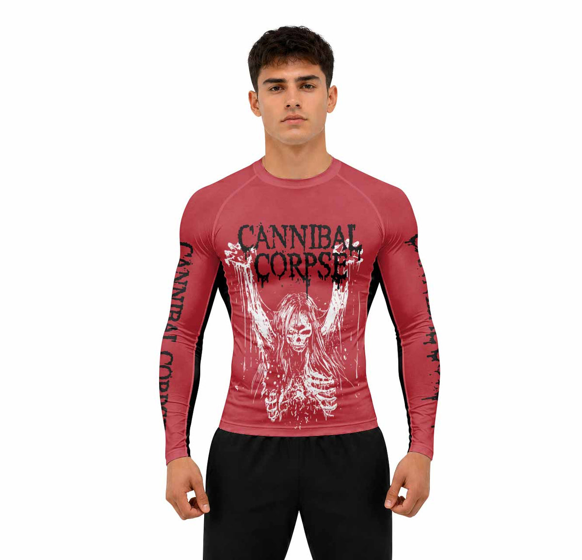Cannibal Corpse Premium Rash Guard Long Sleeve - men lifestyle view