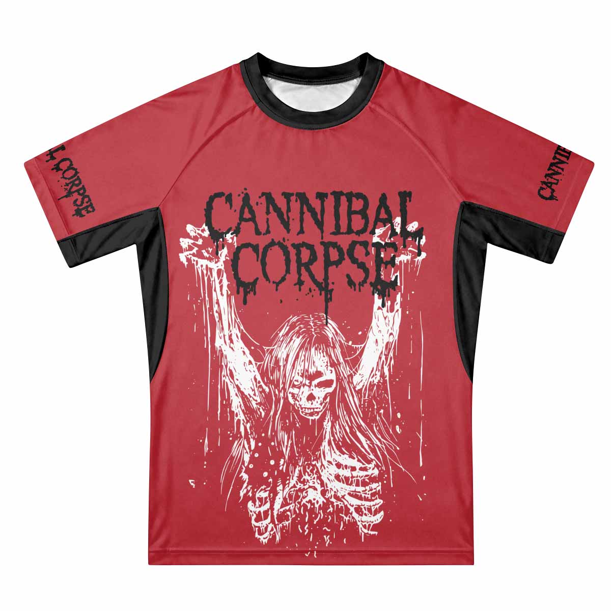 Cannibal Corpse Premium Rash Guard Short Sleeve - front view mockup