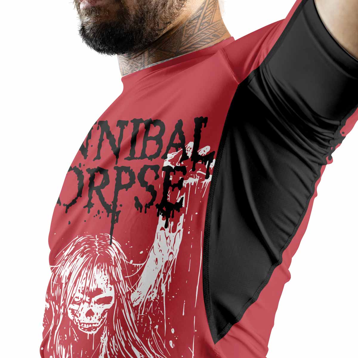 Cannibal Corpse Premium Rash Guard Short Sleeve - men lifestyle view
