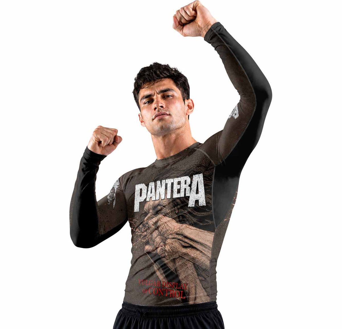 Pantera Vulgar Display Of Control Premium Rash Guard Long Sleeve - men lifestyle view