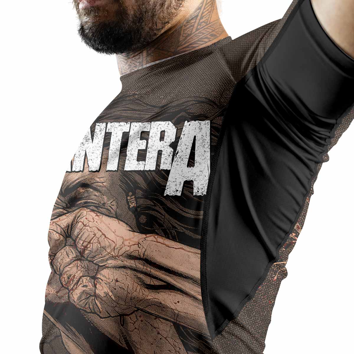Pantera Vulgar Display Of Control Premium Rash Guard Short Sleeve - men lifestyle view