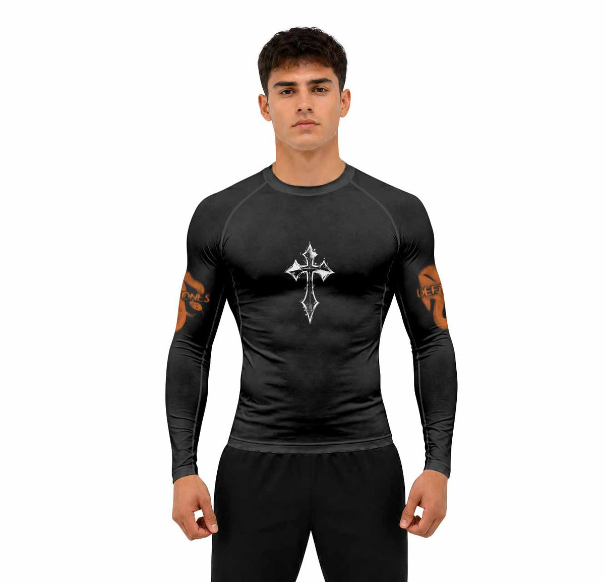 Deftones Etombed Premium Rash Guard Long Sleeve - men lifestyle view