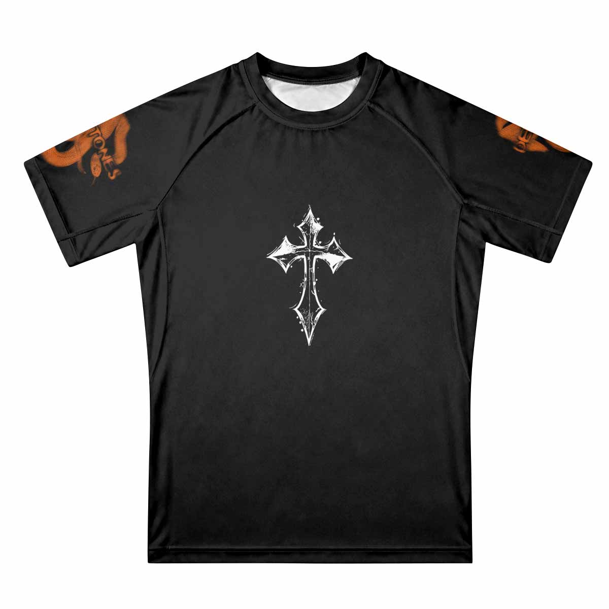 Deftones Etombed Premium Rash Guard Short Sleeve - front view mockup