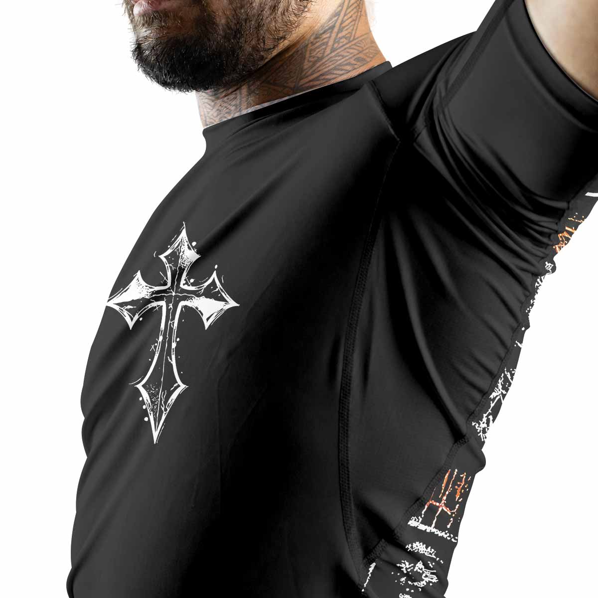 Deftones Etombed Premium Rash Guard Short Sleeve - men lifestyle view