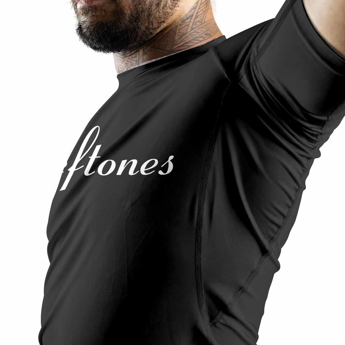Deftones Cigarette Vintage Premium Rash Guard Short Sleeve - men lifestyle view