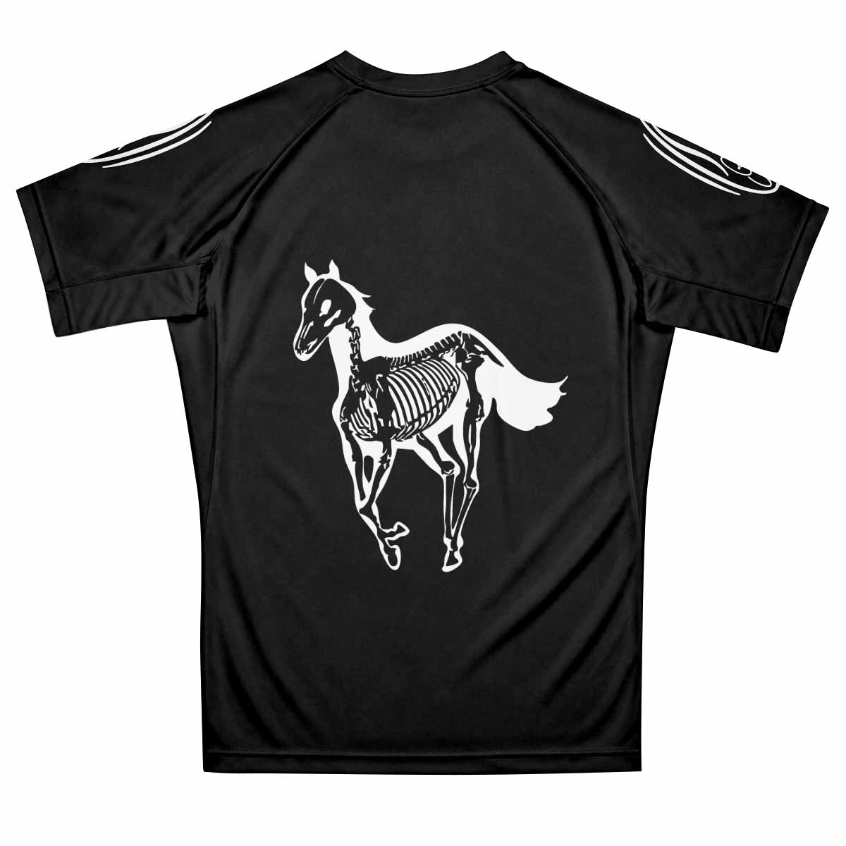 Deftones Sacramento Premium Rash Guard Short Sleeve - back view mockup