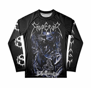 Emperor In the Nightside Eclipse Men's Premium Rash Guard Long Sleeve - front view mockup