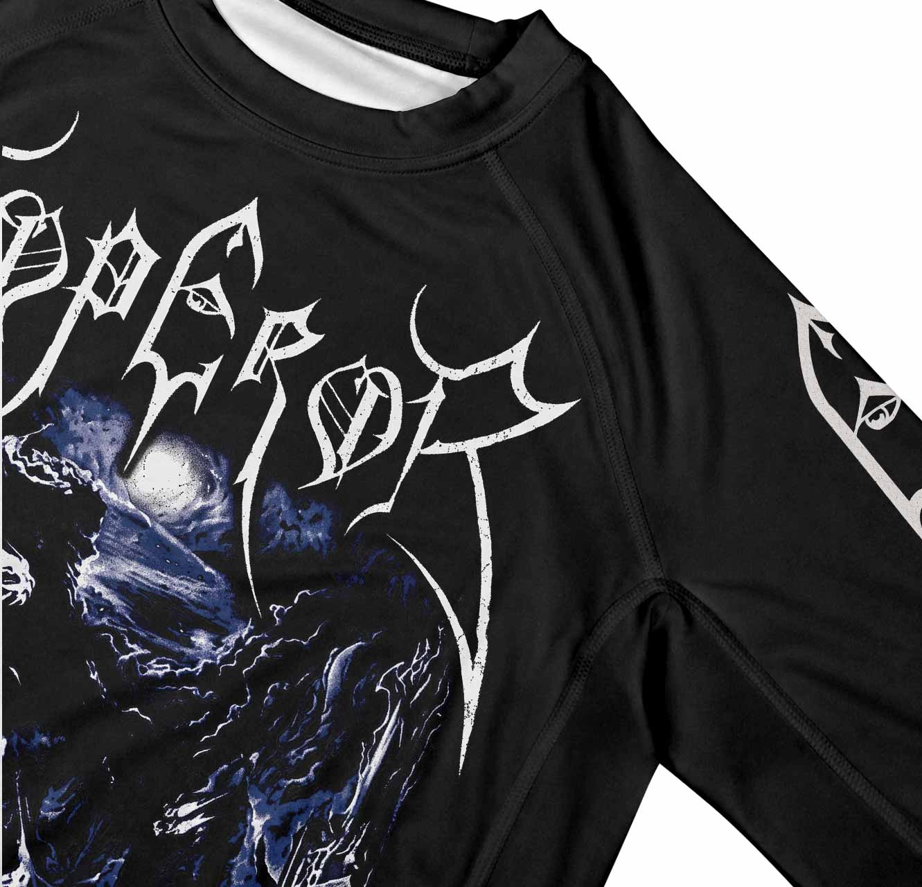 Emperor In the Nightside Eclipse Men's Premium Rash Guard Long Sleeve - mockup