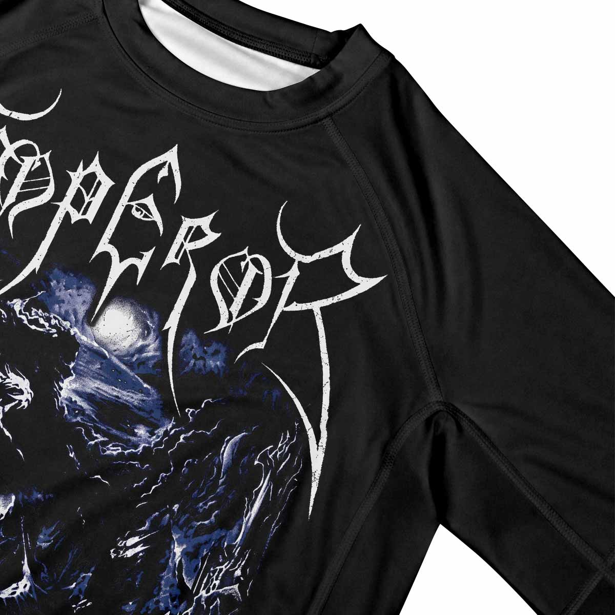 Emperor In the Nightside Eclipse Men's Premium Rash Guard Short Sleeve - mockup