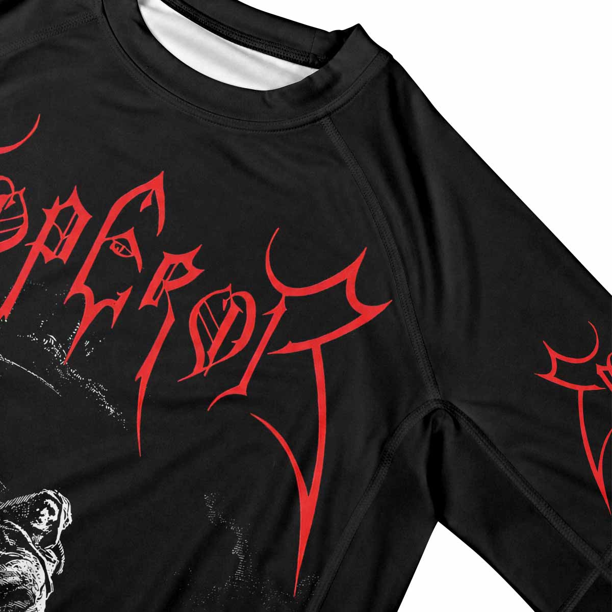 Emperor Wrath of the Tyrant Men's Premium Rash Guard Short Sleeve - mockup
