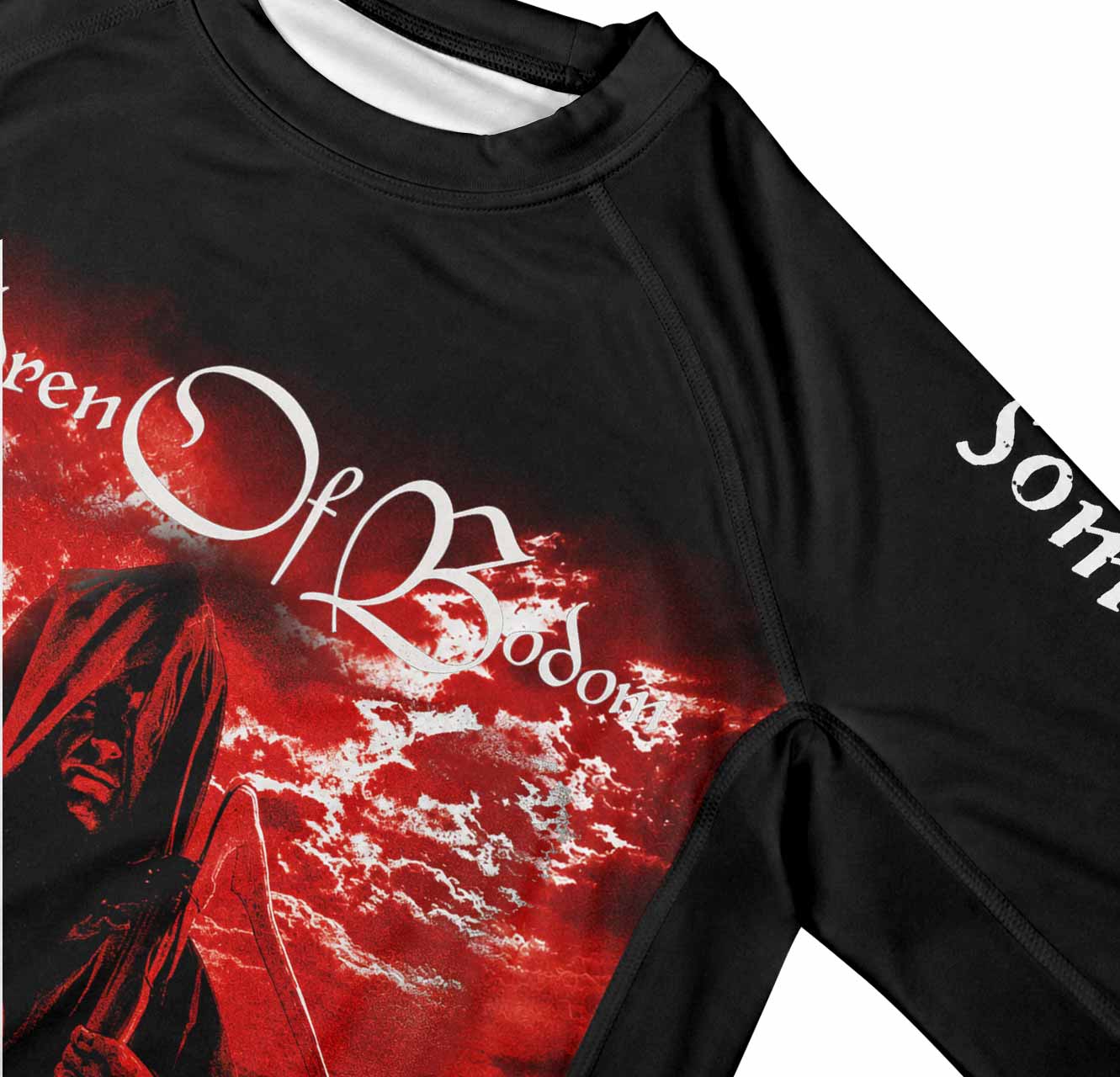 Children of Bodom Something Wild Men's Premium Rash Guard Long Sleeve - mockup