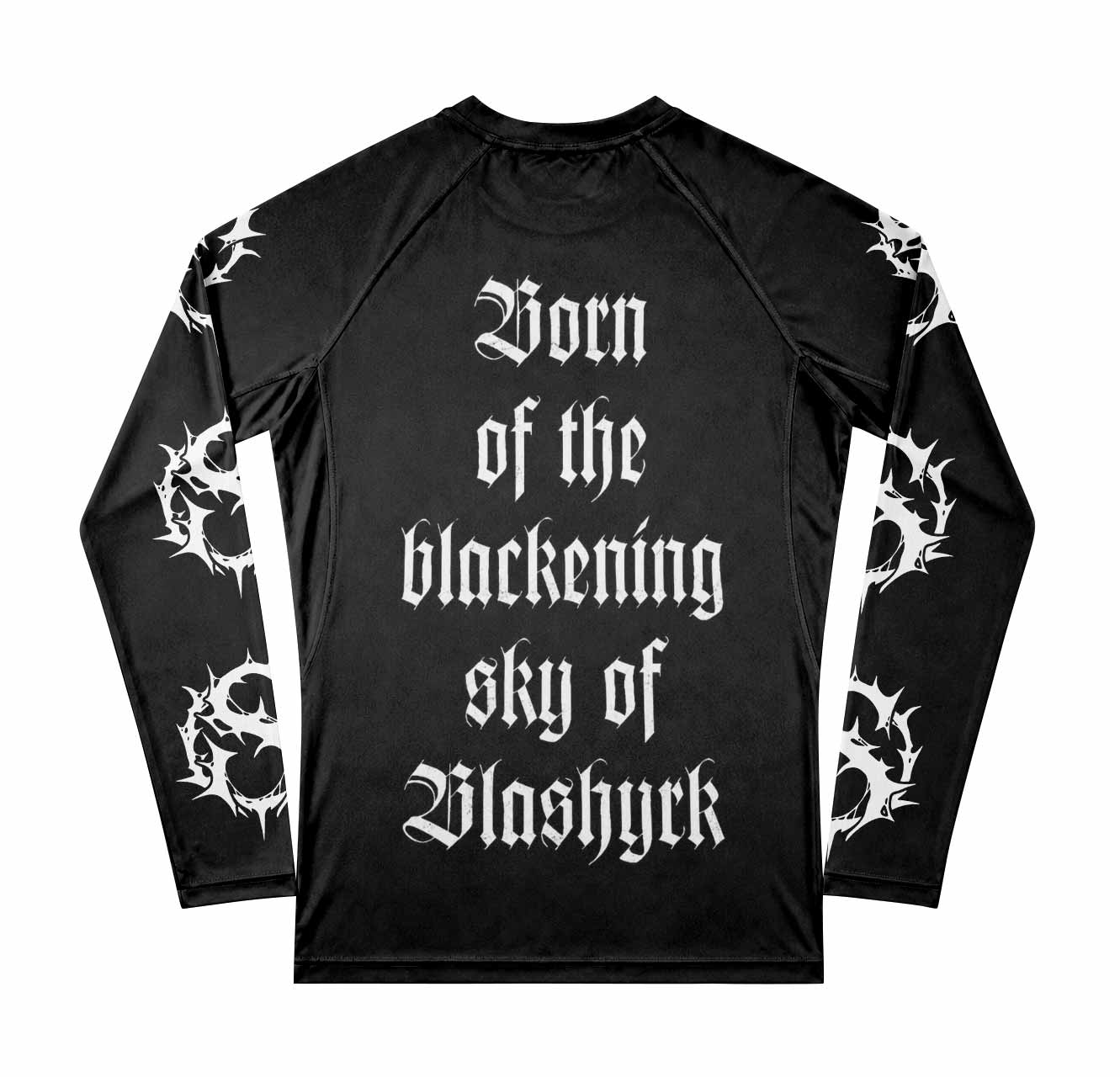 Immortal Pure Holocaust Men's Premium Rash Guard Long Sleeve - back view mockup