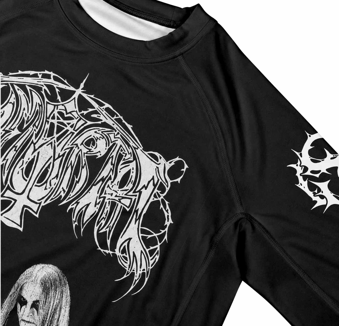 Immortal Pure Holocaust Men's Premium Rash Guard Long Sleeve - mockup