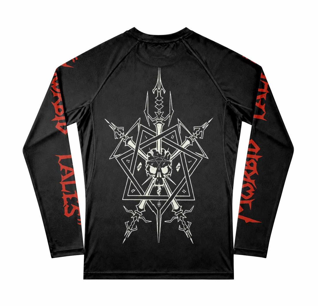 Celtic Frost Morbid Tales Sigil Men's Premium Rash Guard Long Sleeve - front view mockup