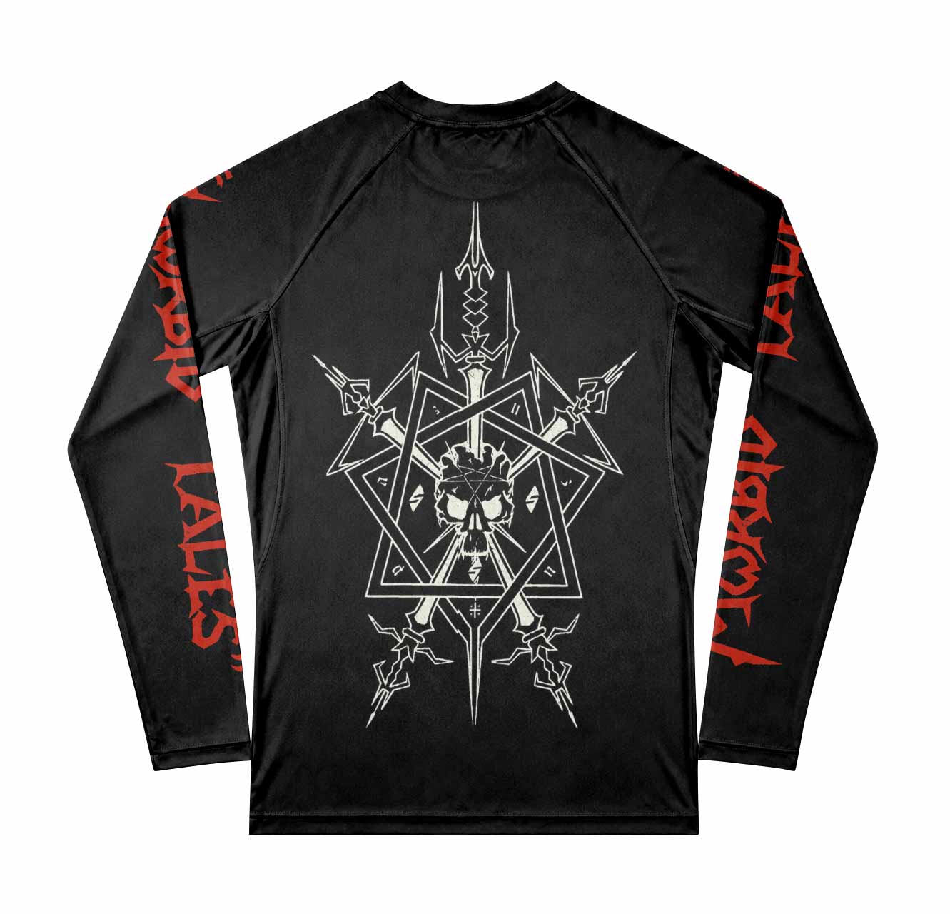 Celtic Frost Morbid Tales Sigil Men's Premium Rash Guard Long Sleeve - back view mockup