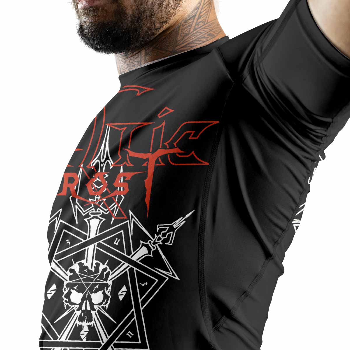 Celtic Frost Morbid Tales Sigil Men's Premium Rash Guard Short Sleeve - lifestyle view