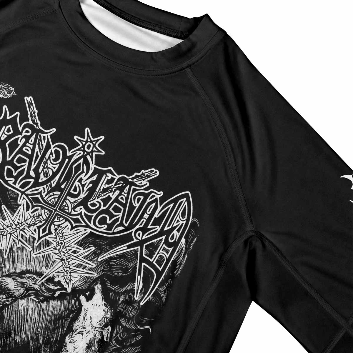 Graveland Carpathian Wolves Men's Premium Rash Guard Short Sleeve - mockup
