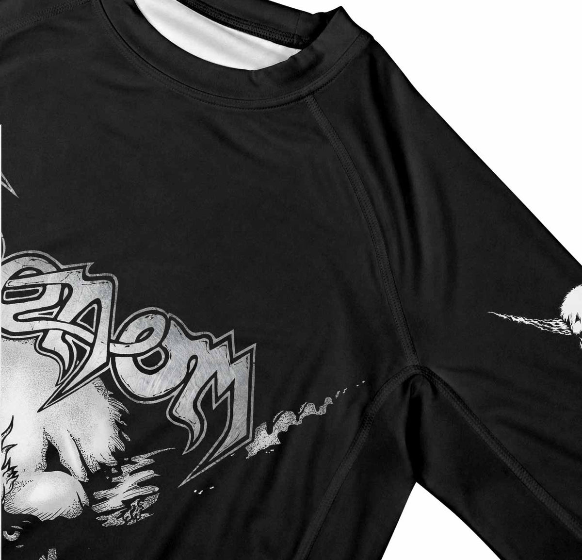 Venom Black Metal Goat Sigil Premium Rash Guard Long Sleeve - mockup