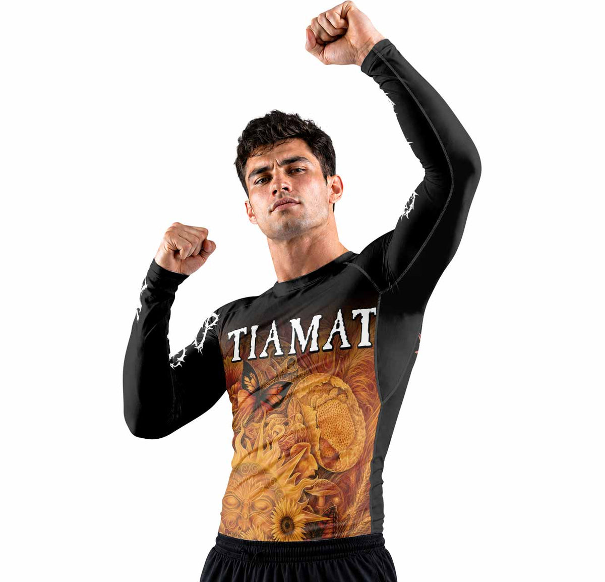 Tiamat Spiritual Sun Premium Rash Guard Long Sleeve - men lifestyle view