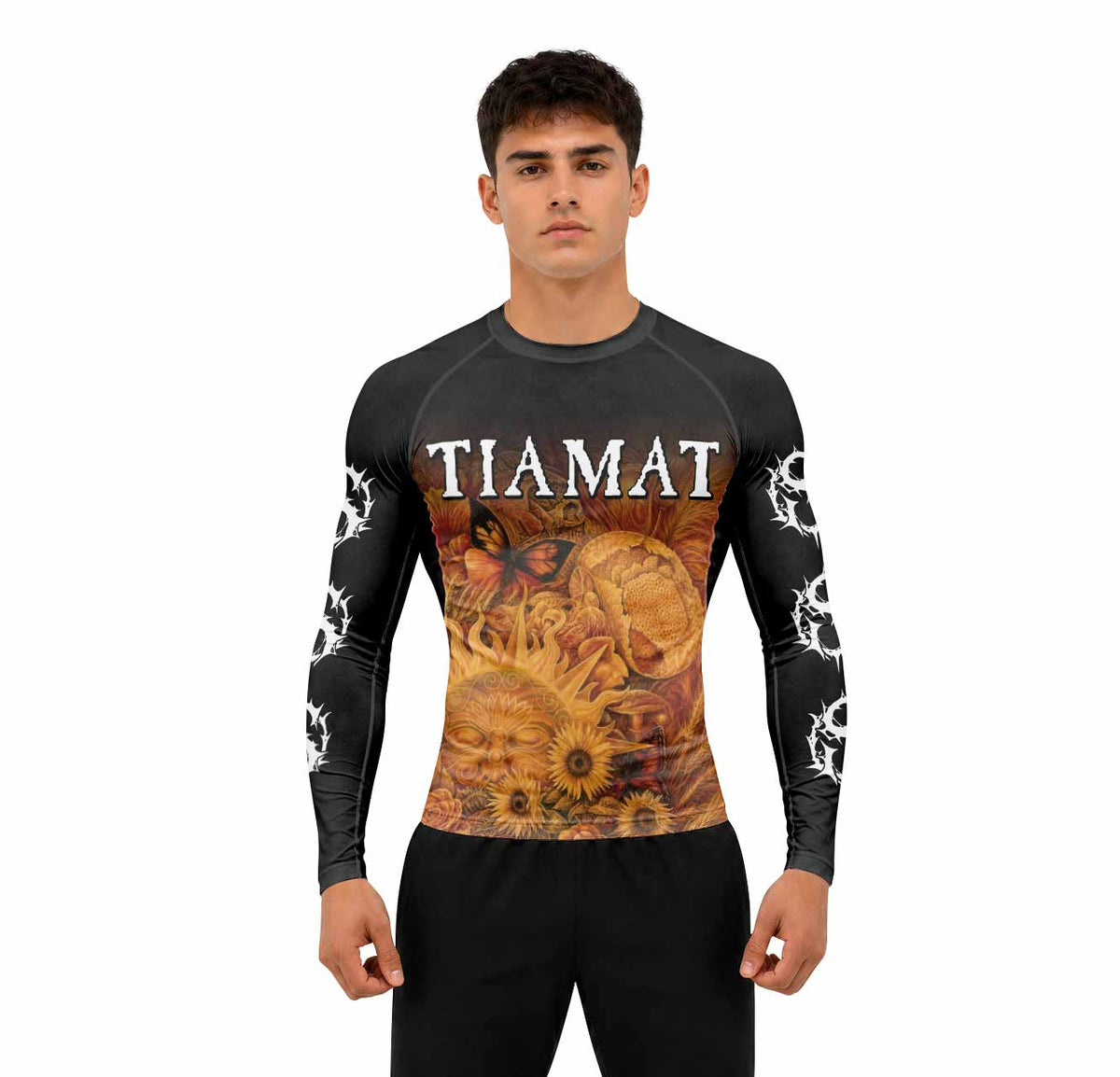 Tiamat Spiritual Sun Premium Rash Guard Long Sleeve - men lifestyle view