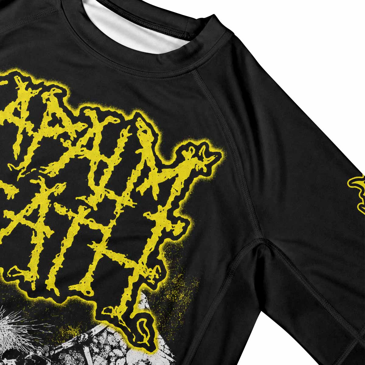 Napalm Death Scum Premium Rash Guard Short Sleeve - mockup
