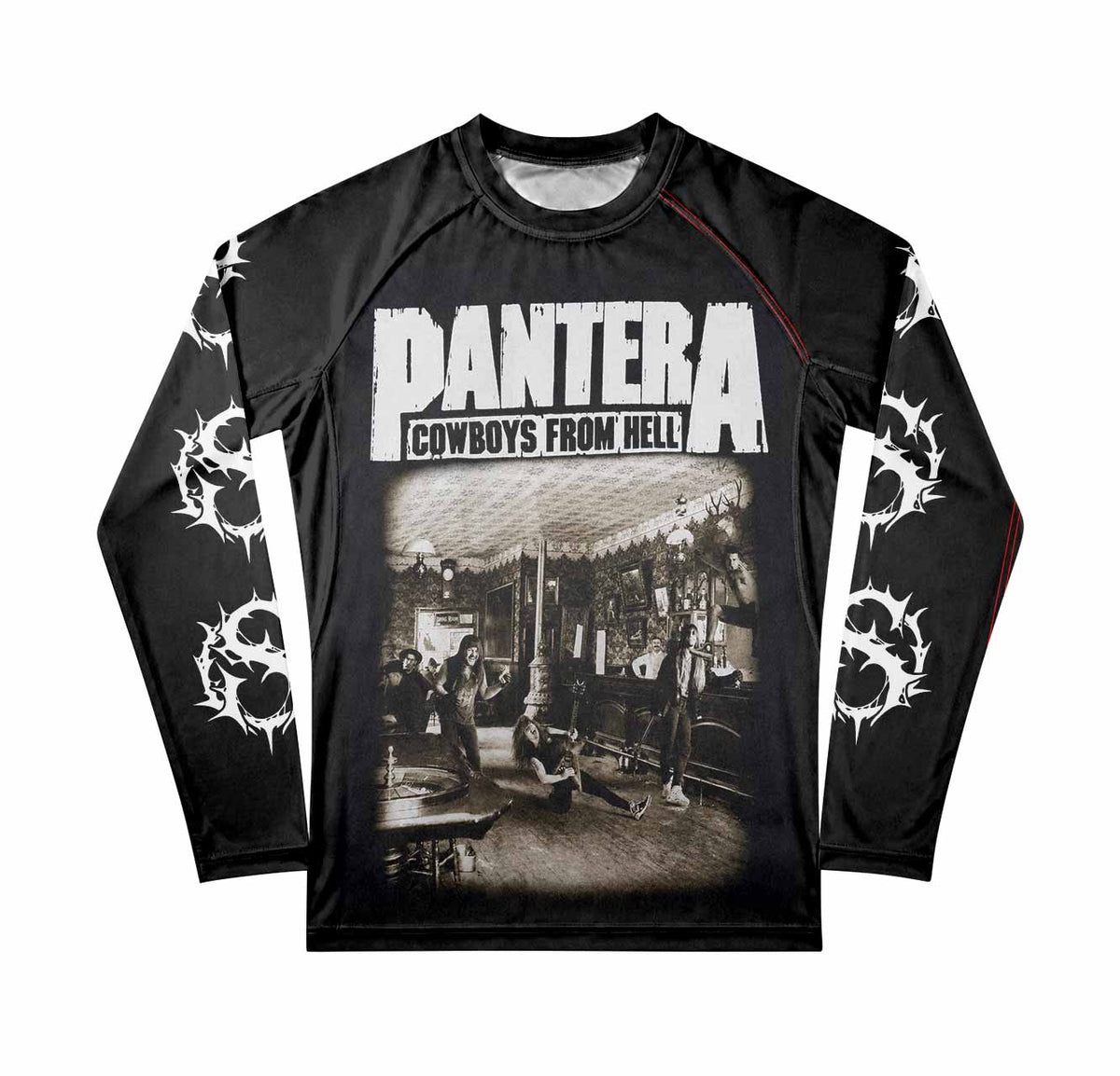 Cowboys from Hell Pantera Premium Rash Guard Long Sleeve - front view mockup