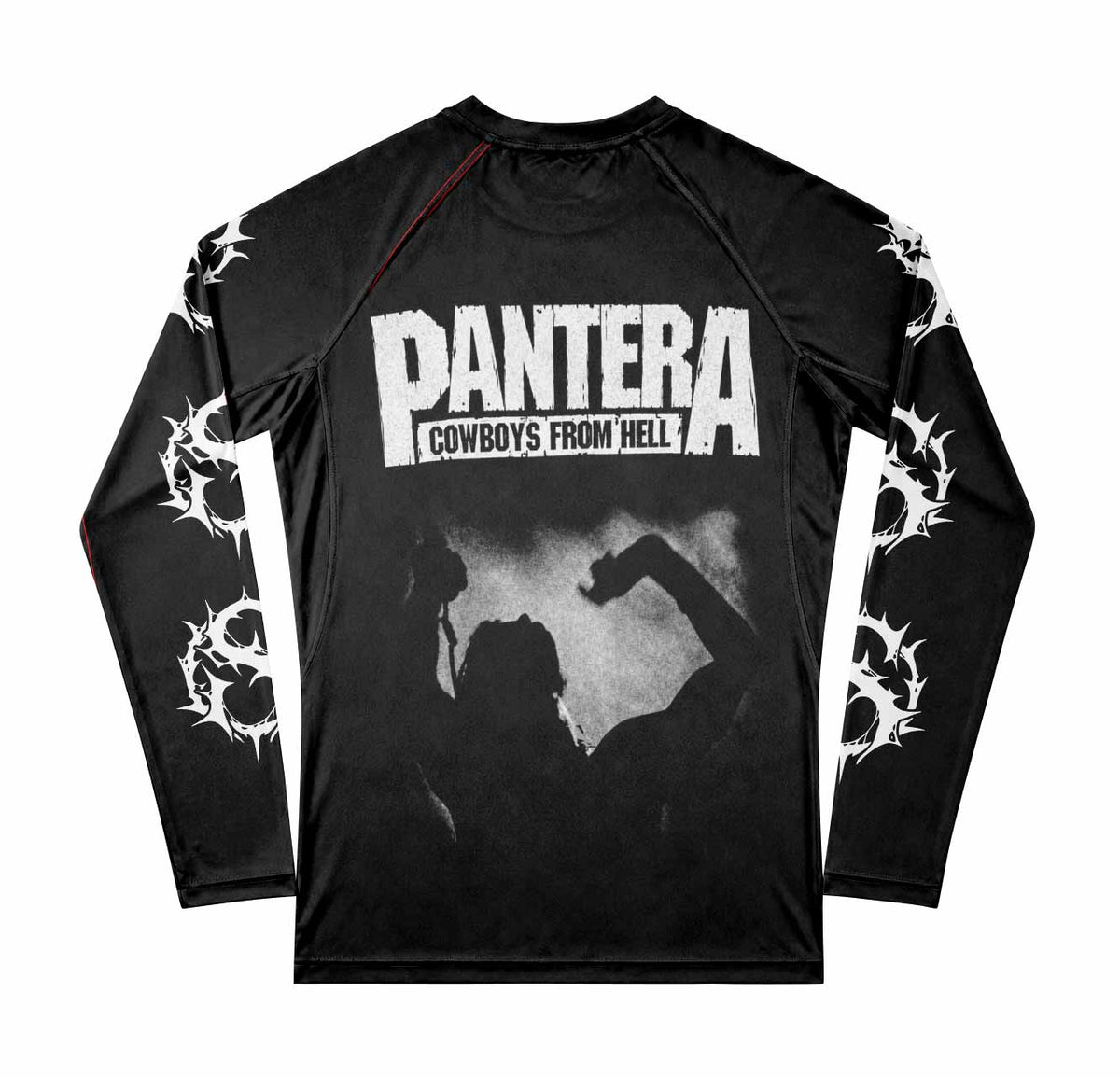 Cowboys from Hell Pantera Premium Rash Guard Long Sleeve - back view mockup