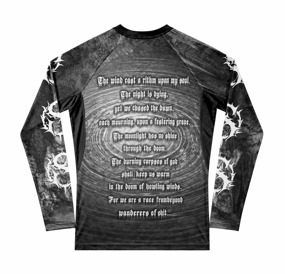 Xasthur Nocturnal Poisoning Premium Rash Guard Long Sleeve - back view mockup