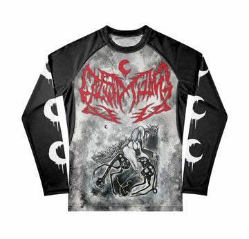 Leviathan Tentacles of Whorror Premium Rash Guard Long Sleeve - front view mockup