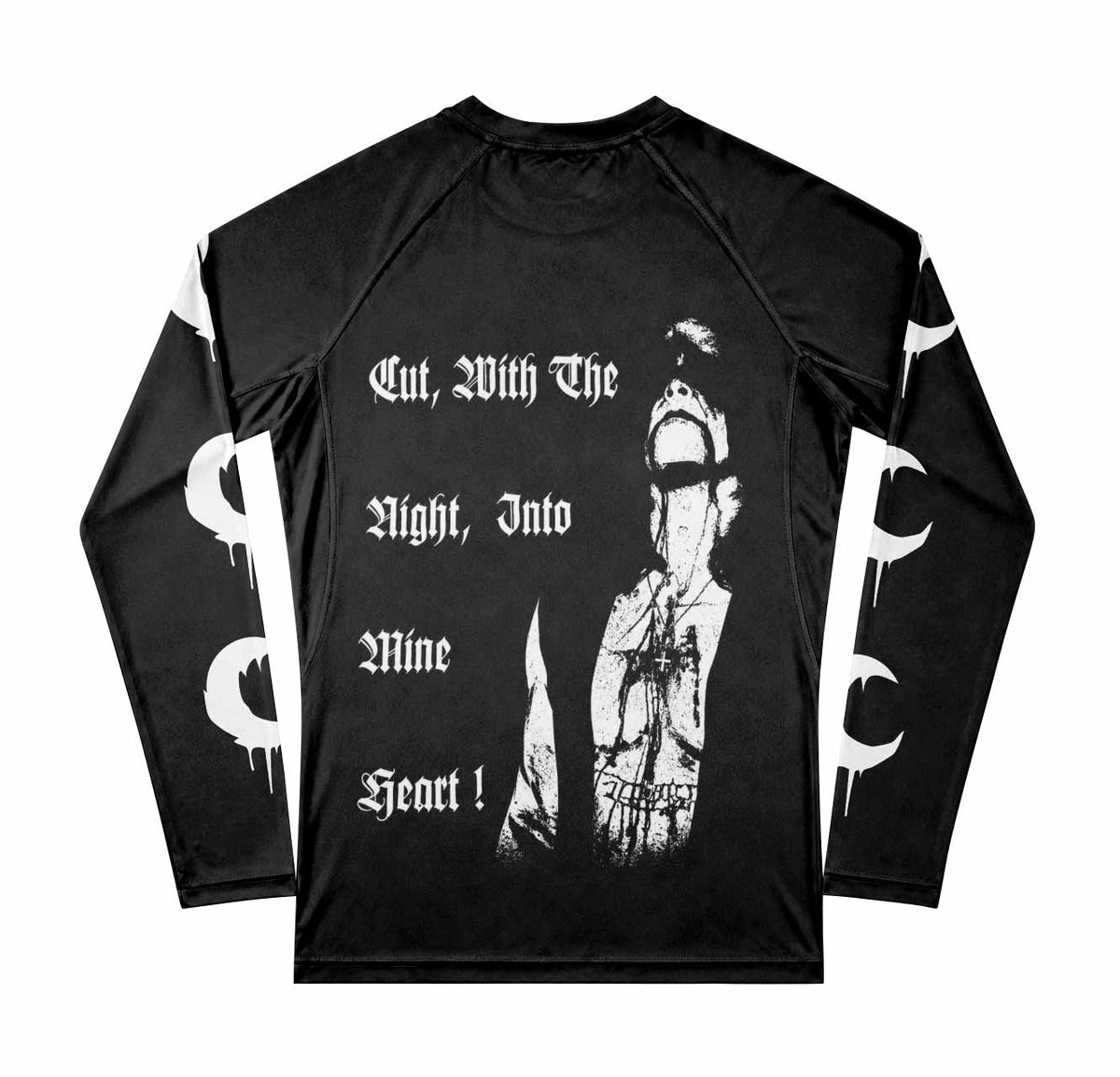 Leviathan Tentacles of Whorror Premium Rash Guard Long Sleeve - back view mockup