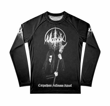 Morok Carpathian Fullmoon Ritual Premium Rash Guard Long Sleeve - front view mockup