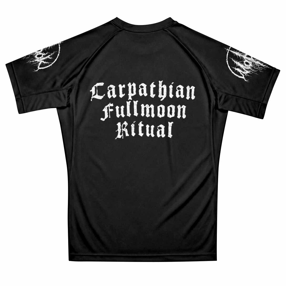 Morok Carpathian Fullmoon Ritual Premium Rash Guard Short Sleeve - back view mockup