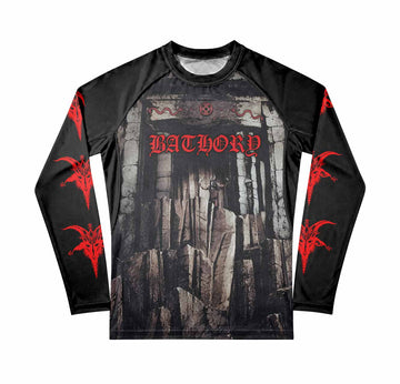 Bathory Under the Sign of the Black Mark Premium Rash Guard Long Sleeve - front view mockup