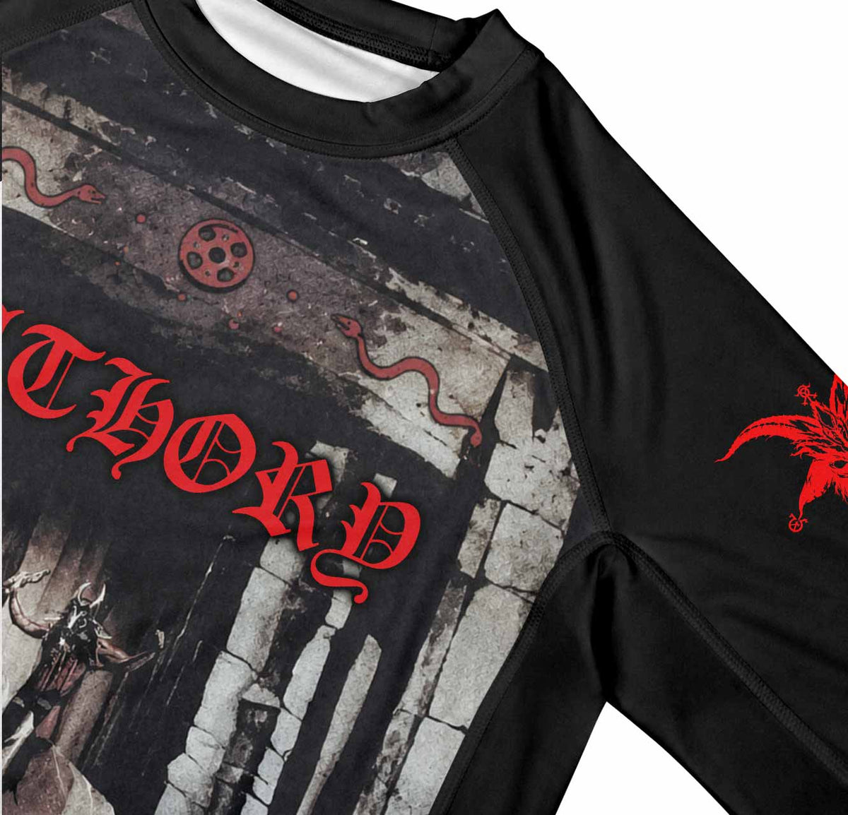 Bathory Under the Sign of the Black Mark Premium Rash Guard Long Sleeve - mockup