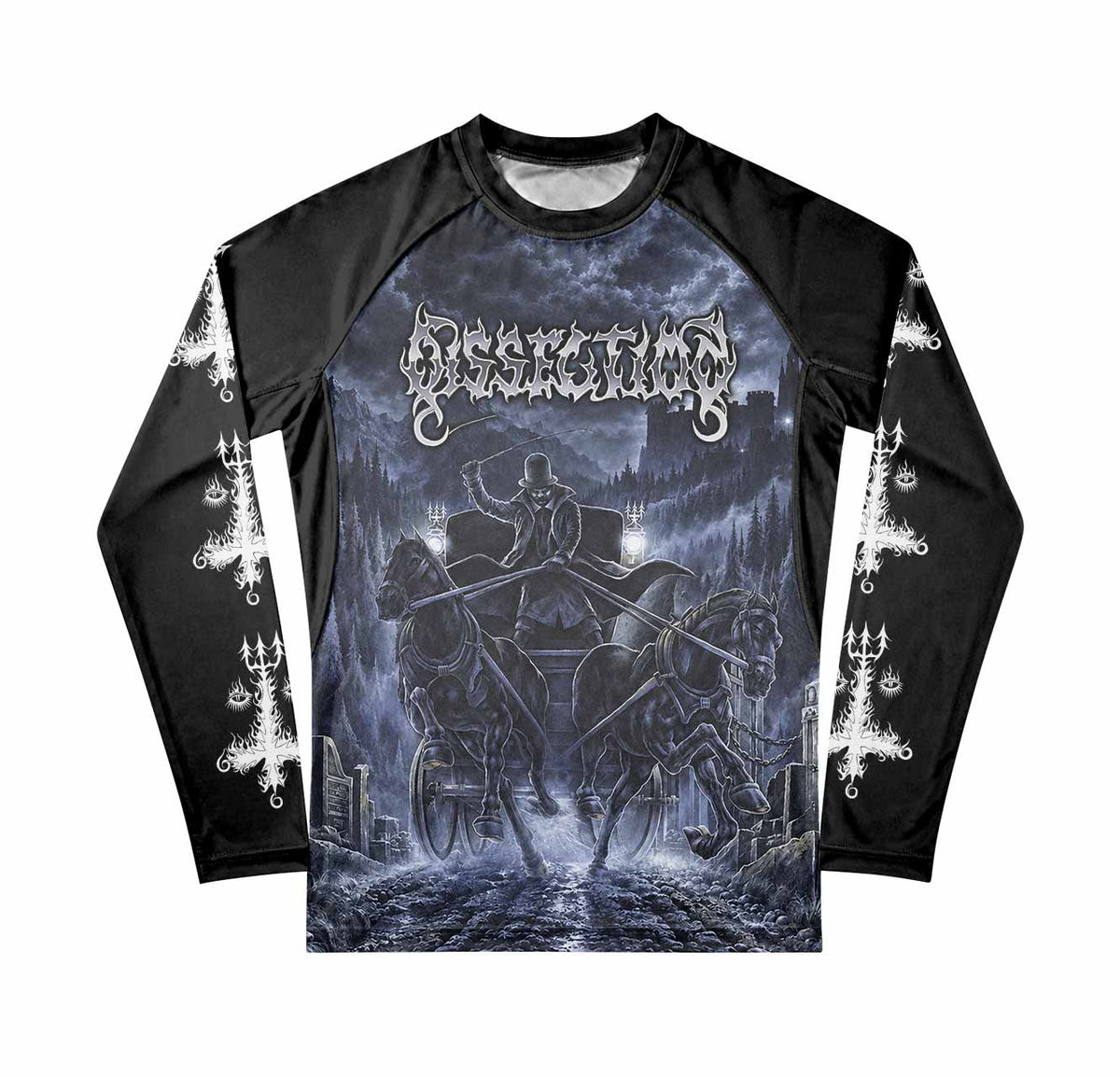 Dissection The Somberlain Premium Rash Guard Long Sleeve - front view mockup