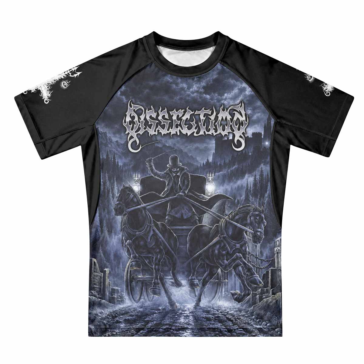 Dissection The Somberlain Premium Rash Guard Short Sleeve - front view mockup