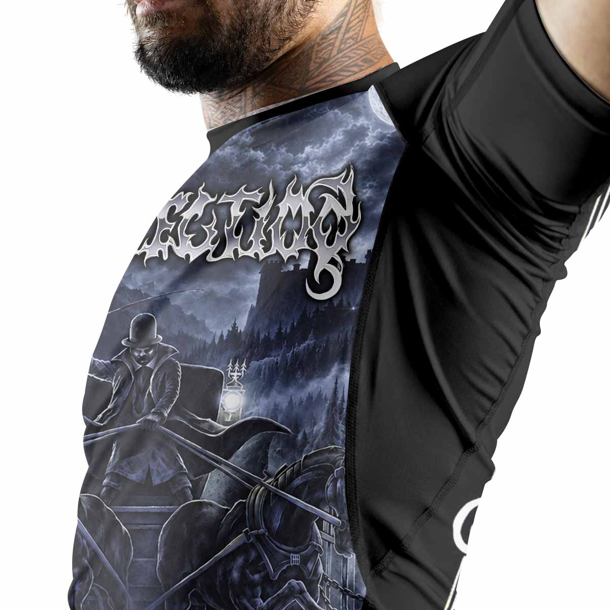 Dissection The Somberlain Premium Rash Guard Short Sleeve - men lifestyle view
