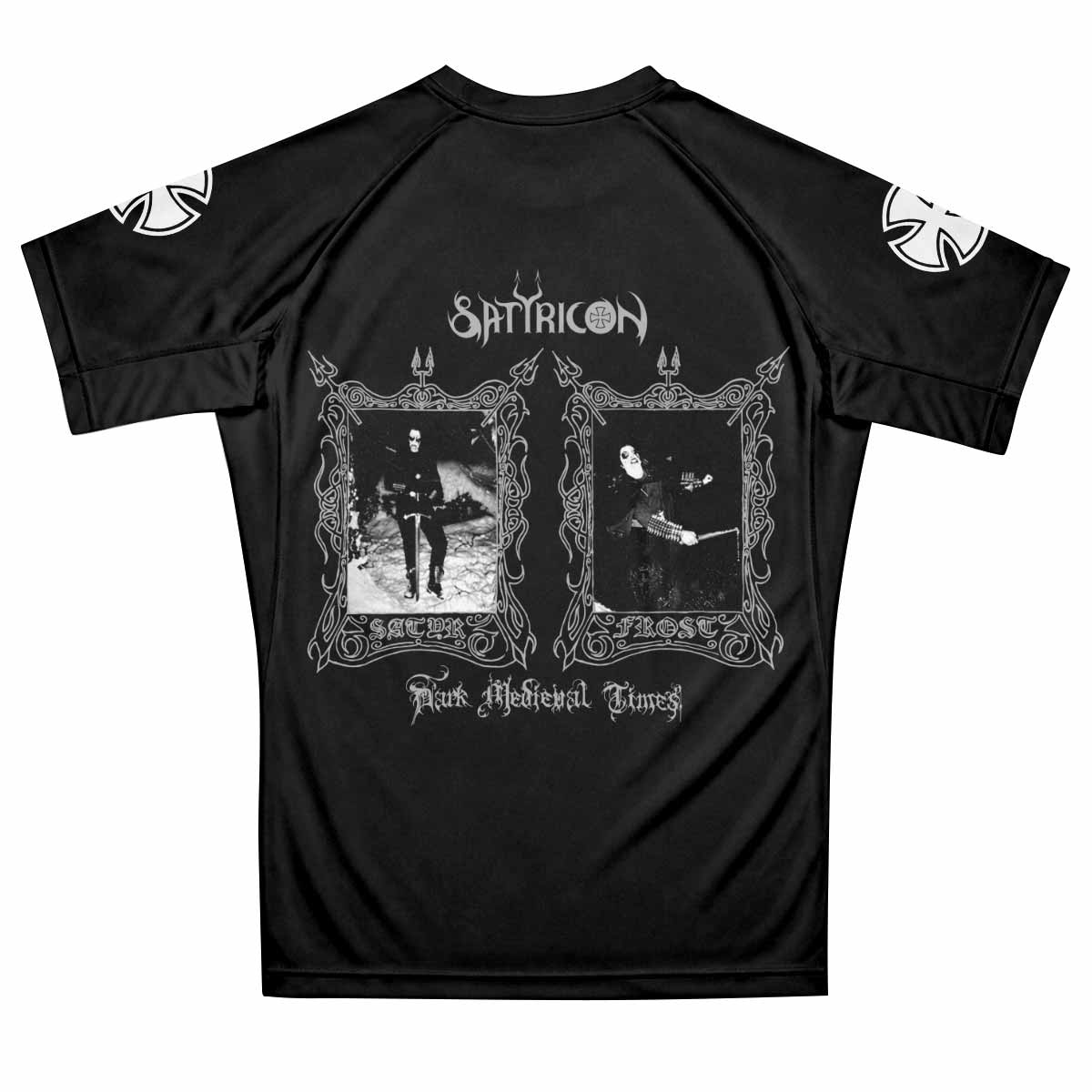 Satyricon Dark Medieval Times Premium Rash Guard Short Sleeve - back view mockup