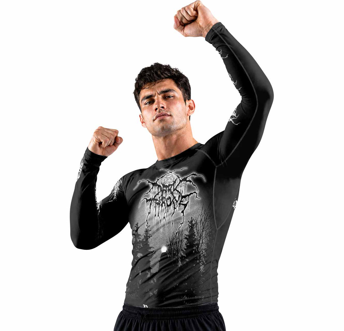 Darkthrone Panzerfaust Premium Rash Guard Long Sleeve - men lifestyle view