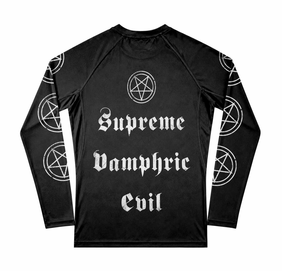 Cradle of Filth The Principle of Evil Made Flesh Premium Rash Guard Long Sleeve - back view mockup
