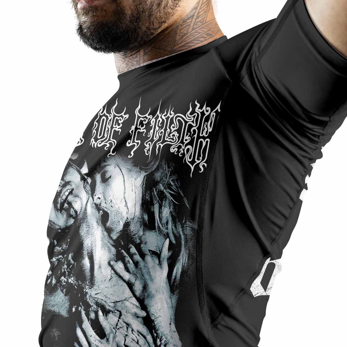 Cradle of Filth The Principle of Evil Made Flesh Premium Rash Guard Short Sleeve - men lifestyle view
