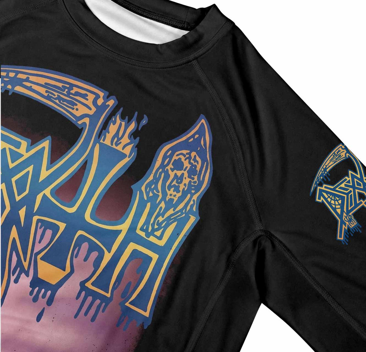 Death Leprosy Premium Rash Guard Long Sleeve - mockup