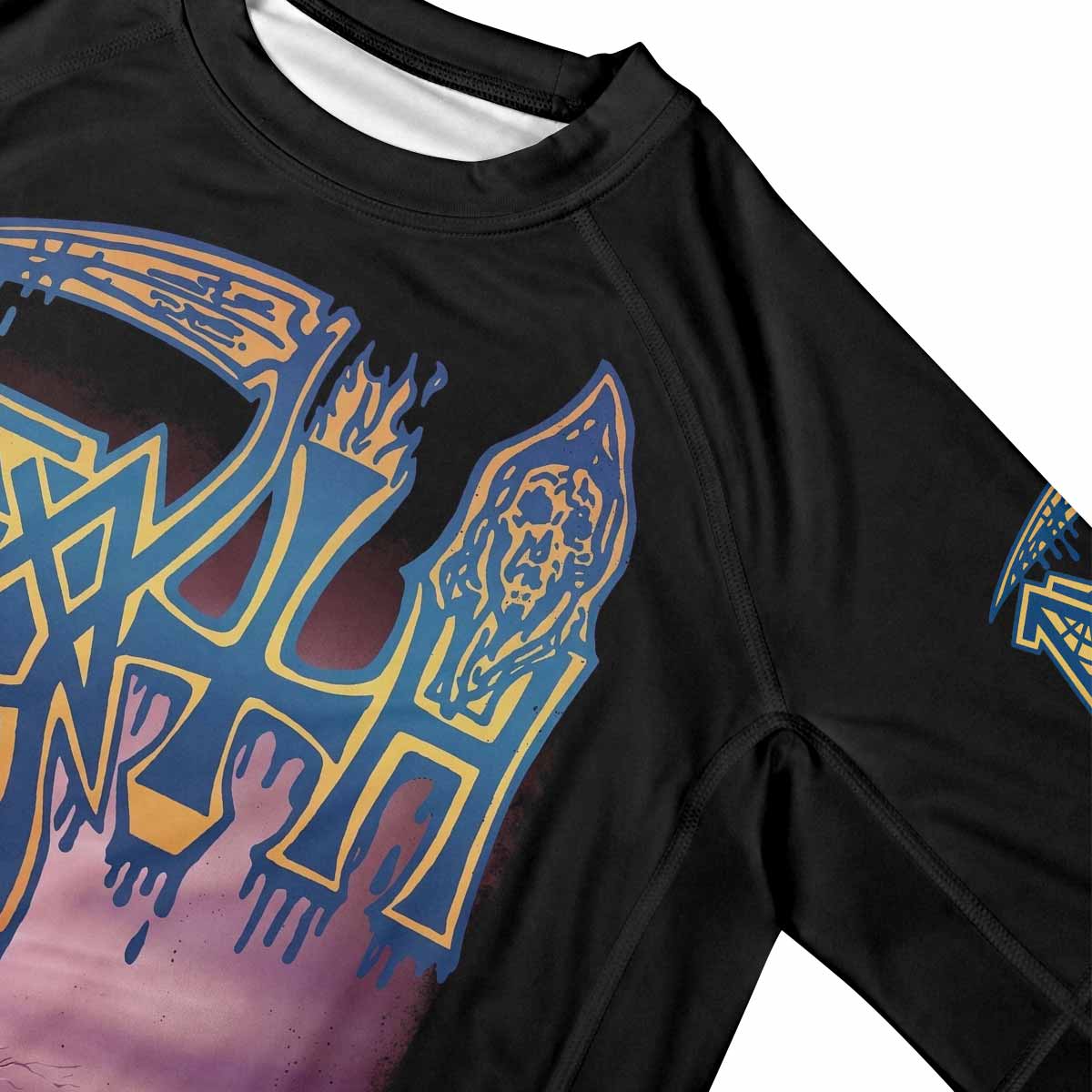Death Leprosy Premium Rash Guard Short Sleeve - mockup