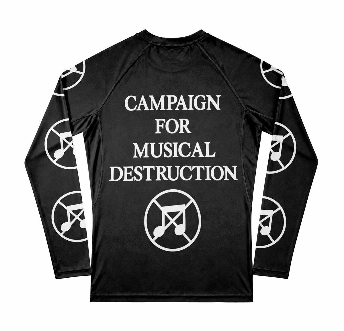 Napalm Death Utopia Banished Premium Rash Guard Long Sleeve - back view mockup