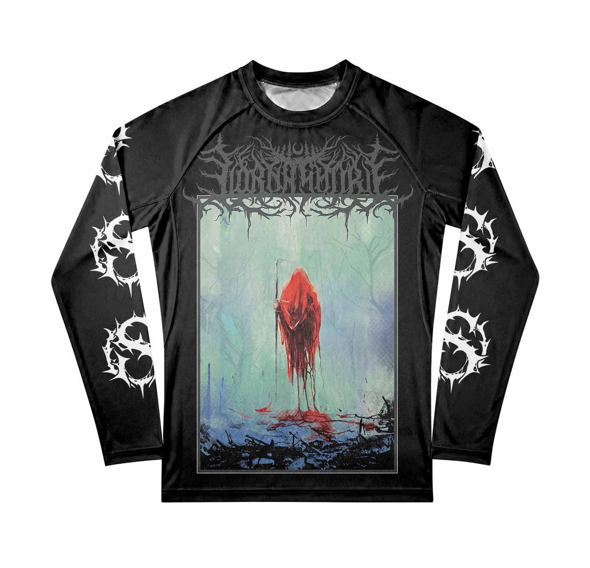 Lorna Shore And I Return To Nothingness Premium Rash Guard Long Sleeve - front view mockup
