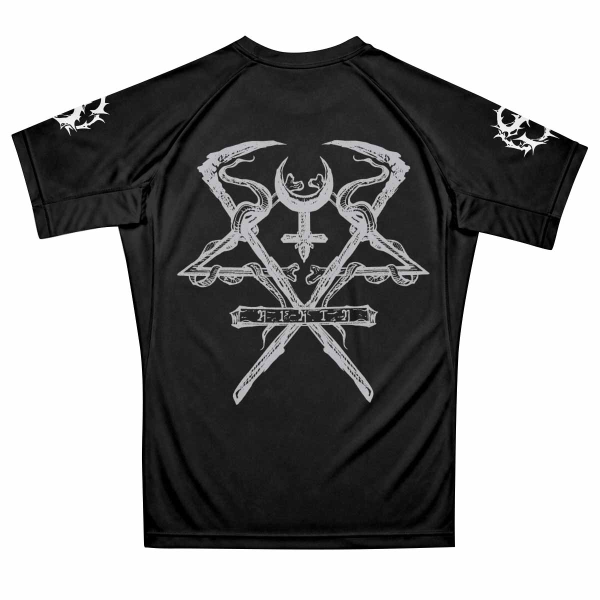 Lorna Shore And I Return To Nothingness Premium Rash Guard Short Sleeve - back view mockup