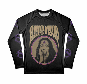 Electric Wizard Let Us Prey Premium Rash Guard Long Sleeve - front view mockup