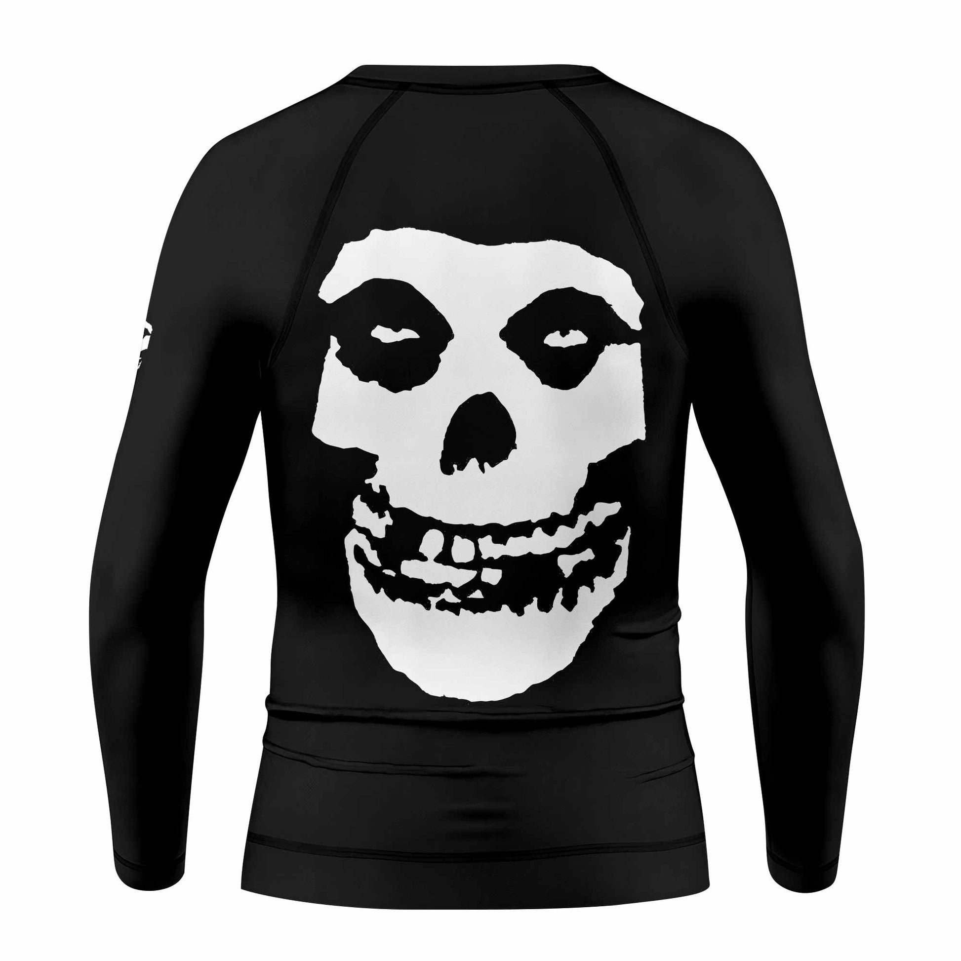 Custom Name Skull Jiu-Jitsu Kids Rash Guard