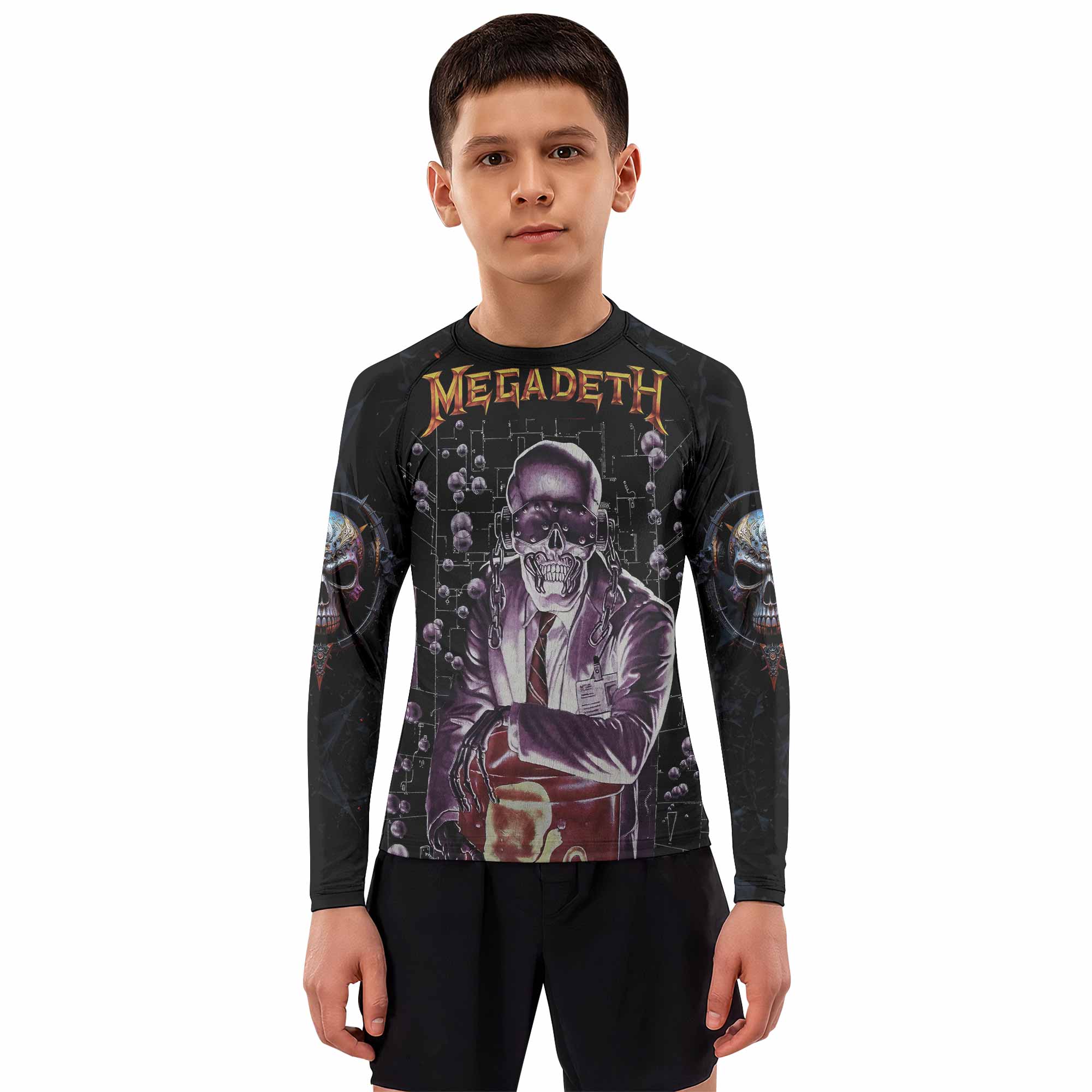 Megadeth Toxic Messiah Kids Rash Guard