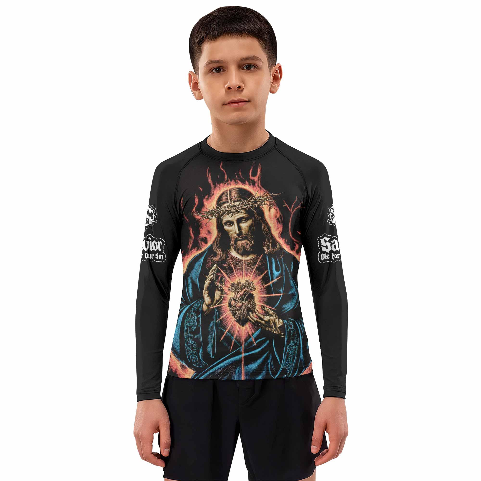 Sacred Heart Kids Rash Guard